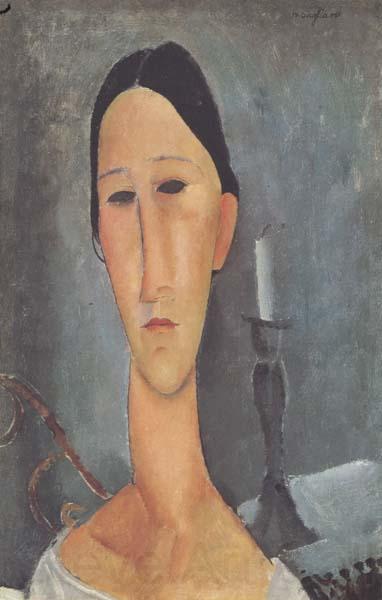 Amedeo Modigliani Hanka Zborowska au bougeoir (mk38) France oil painting art